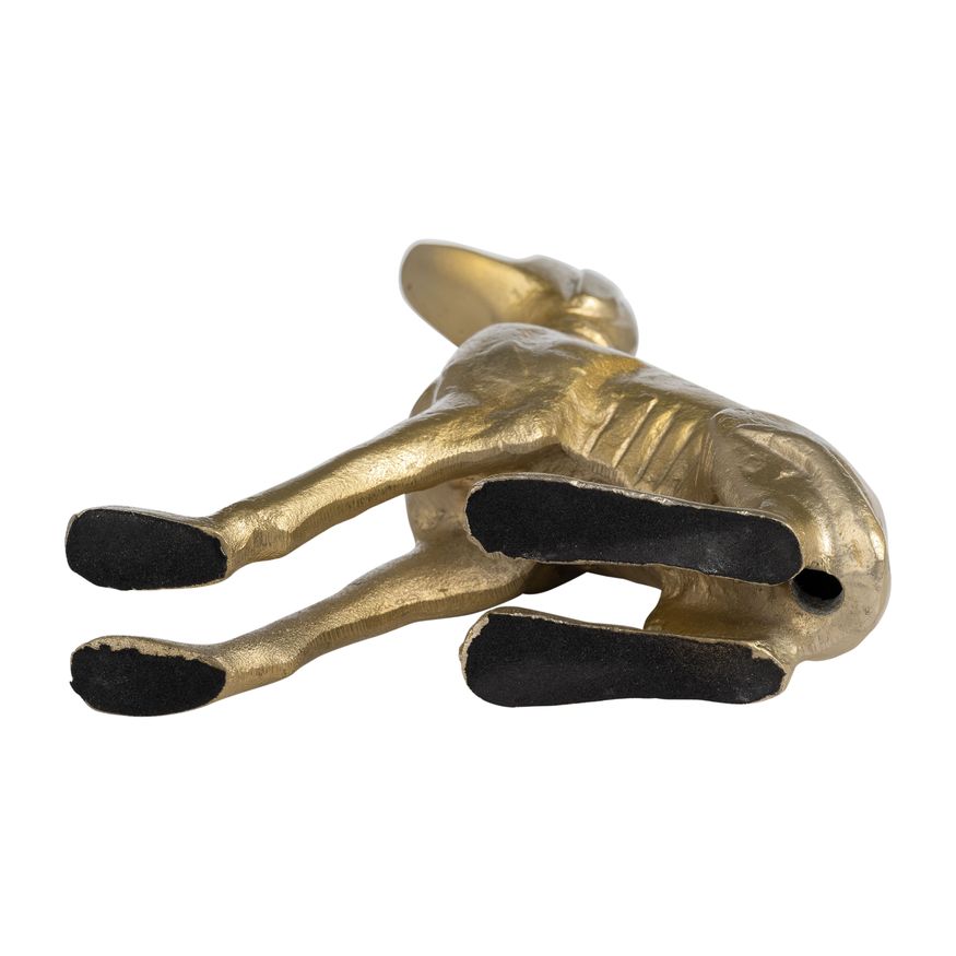 Sagebrook 8" Metal Dog Sitting - Gold