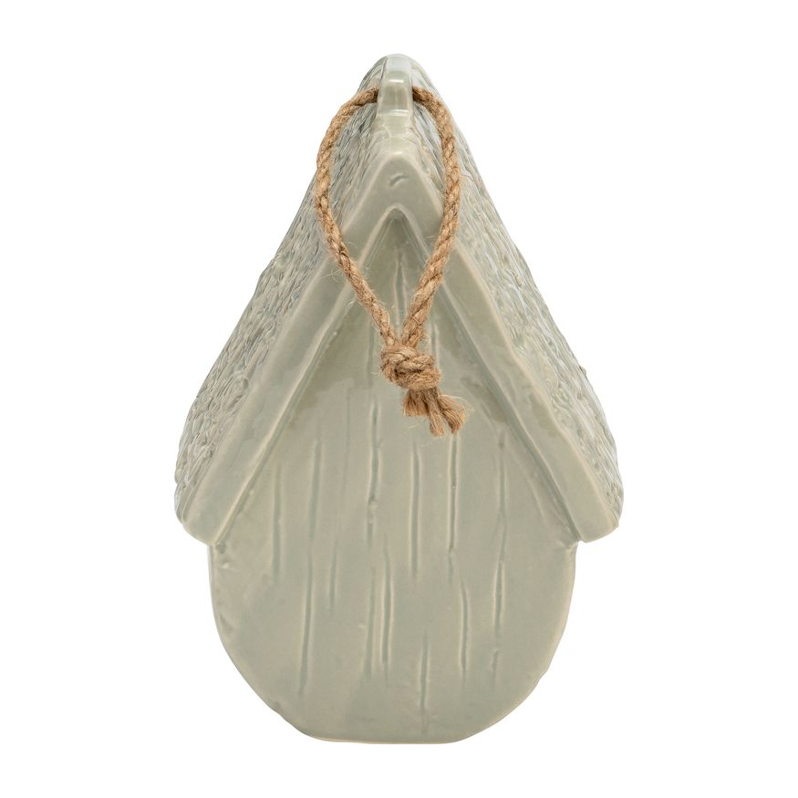 Sagebrook Ceramic Decorative Light Green Old Bird House