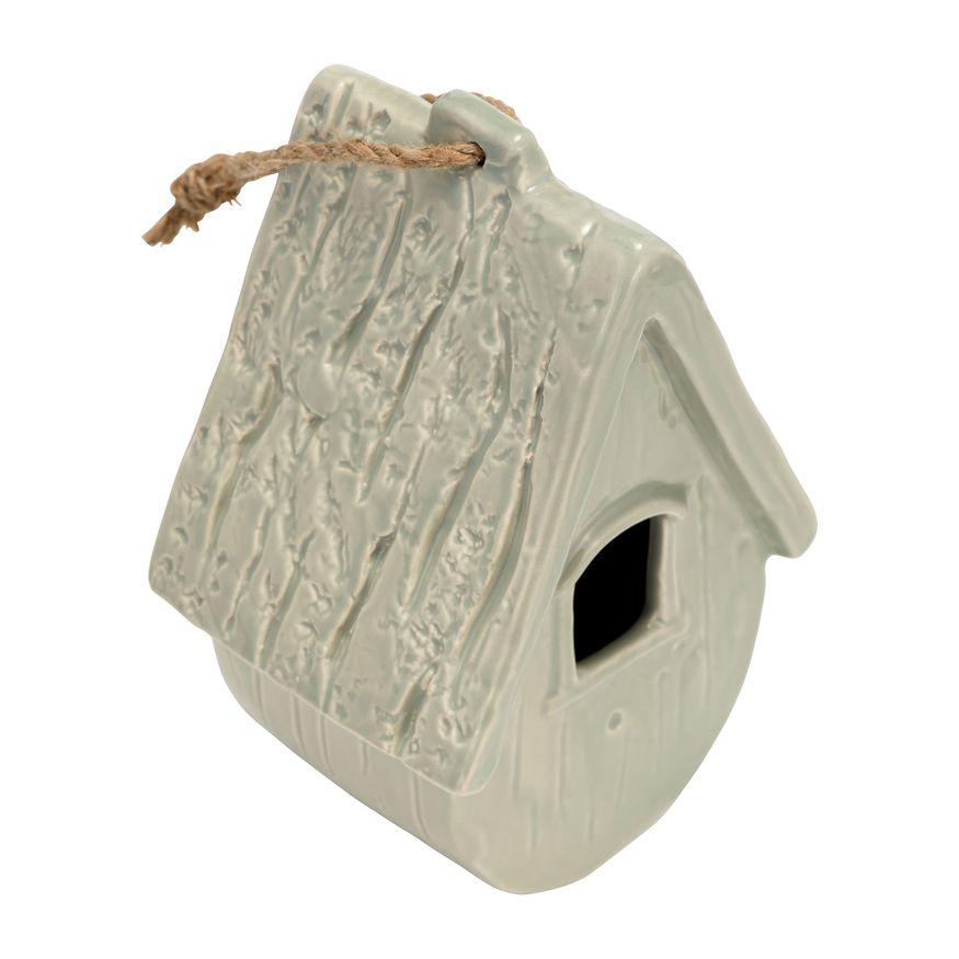 Sagebrook Ceramic Decorative Light Green Old Bird House