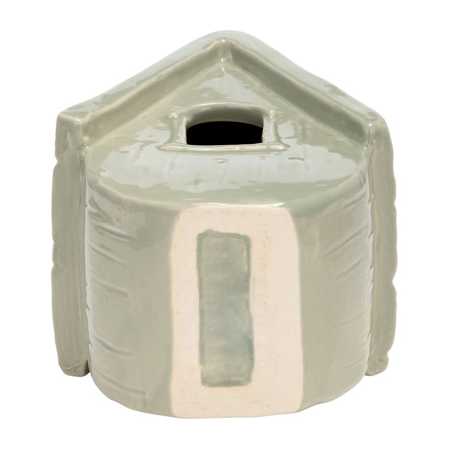 Sagebrook Ceramic Decorative Light Green Old Bird House