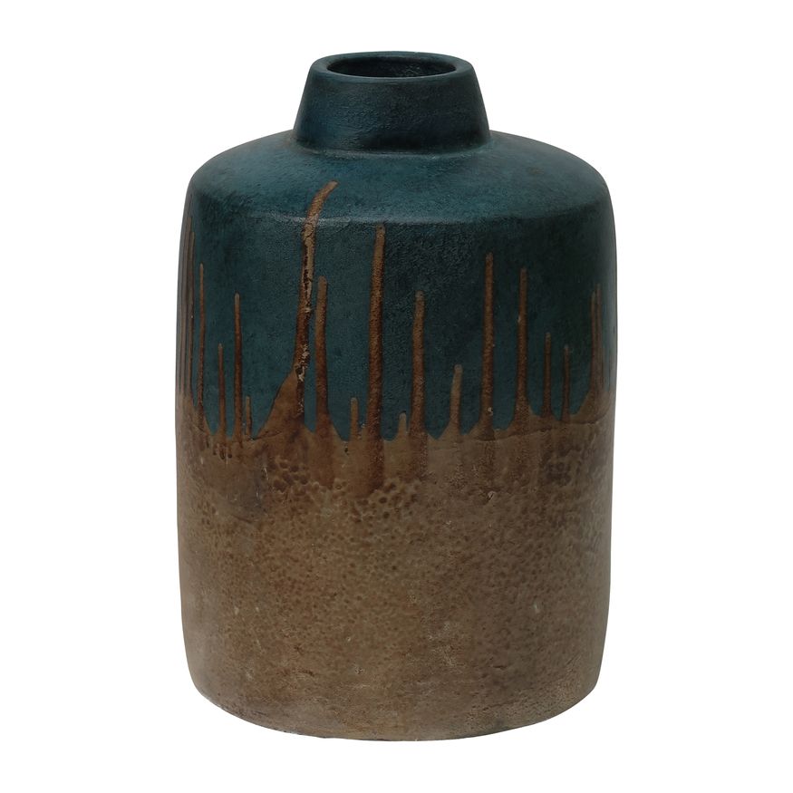 Sagebrook 12" Terracotta 2-tone Vase