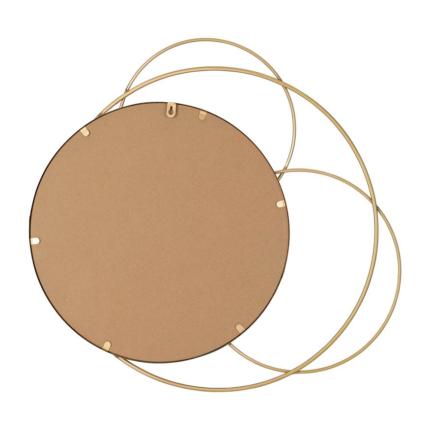 Sagebrook - Metal Mirrored Round Wall Decor in Gold