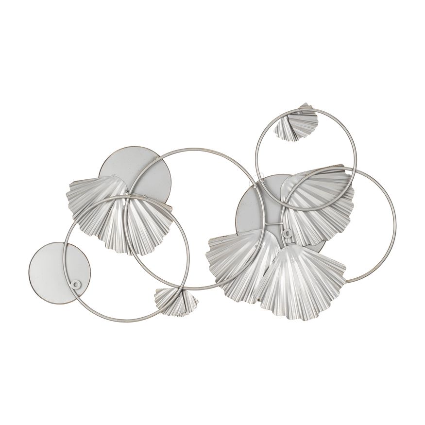 Sagebrook - Metal Fan Loops Mirrored Wall Decor in Gold