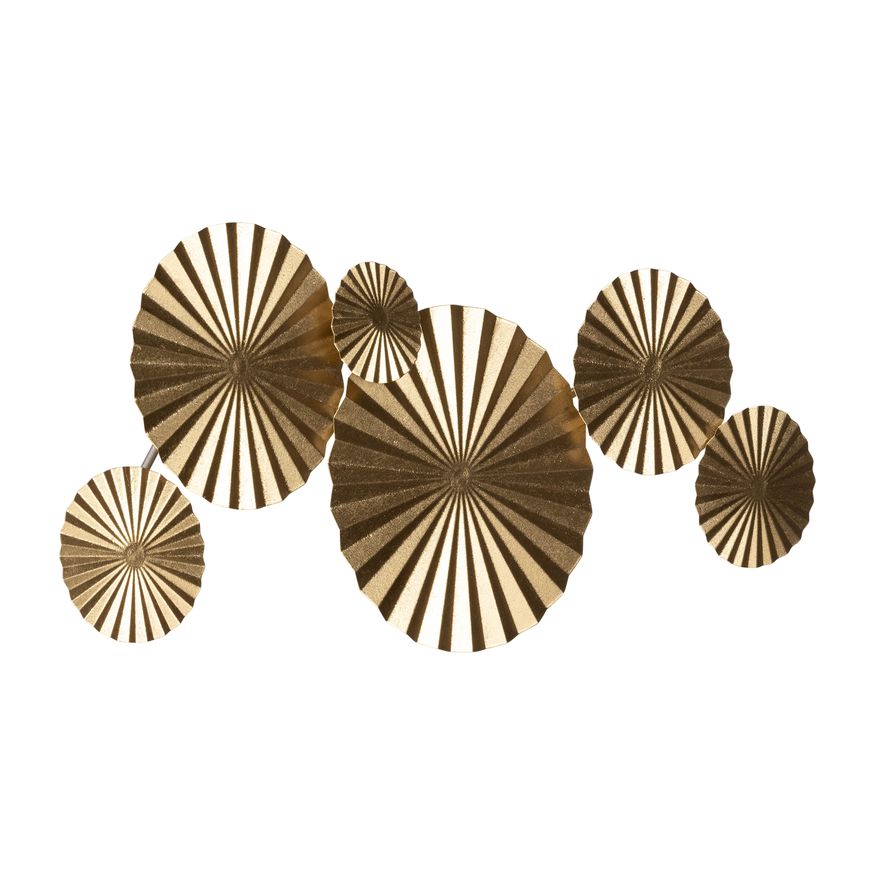 Sagebrook - Metal Fan Wall Decor in Gold