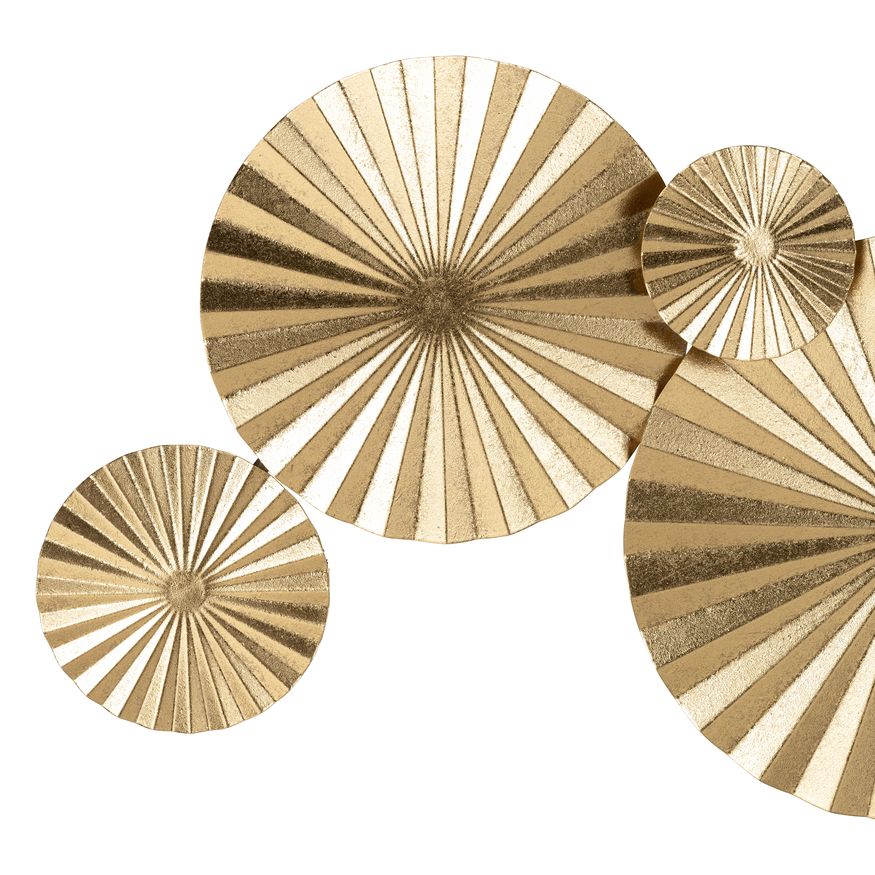 Sagebrook - Metal Fan Wall Decor in Gold