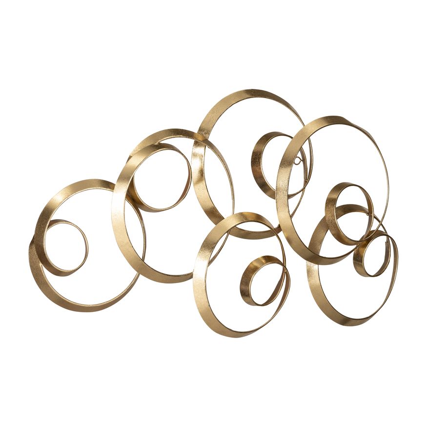 Sagebrook - Metal Loopy Wall Decor in Gold