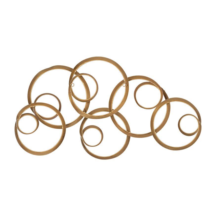 Sagebrook - Metal Loopy Wall Decor in Gold