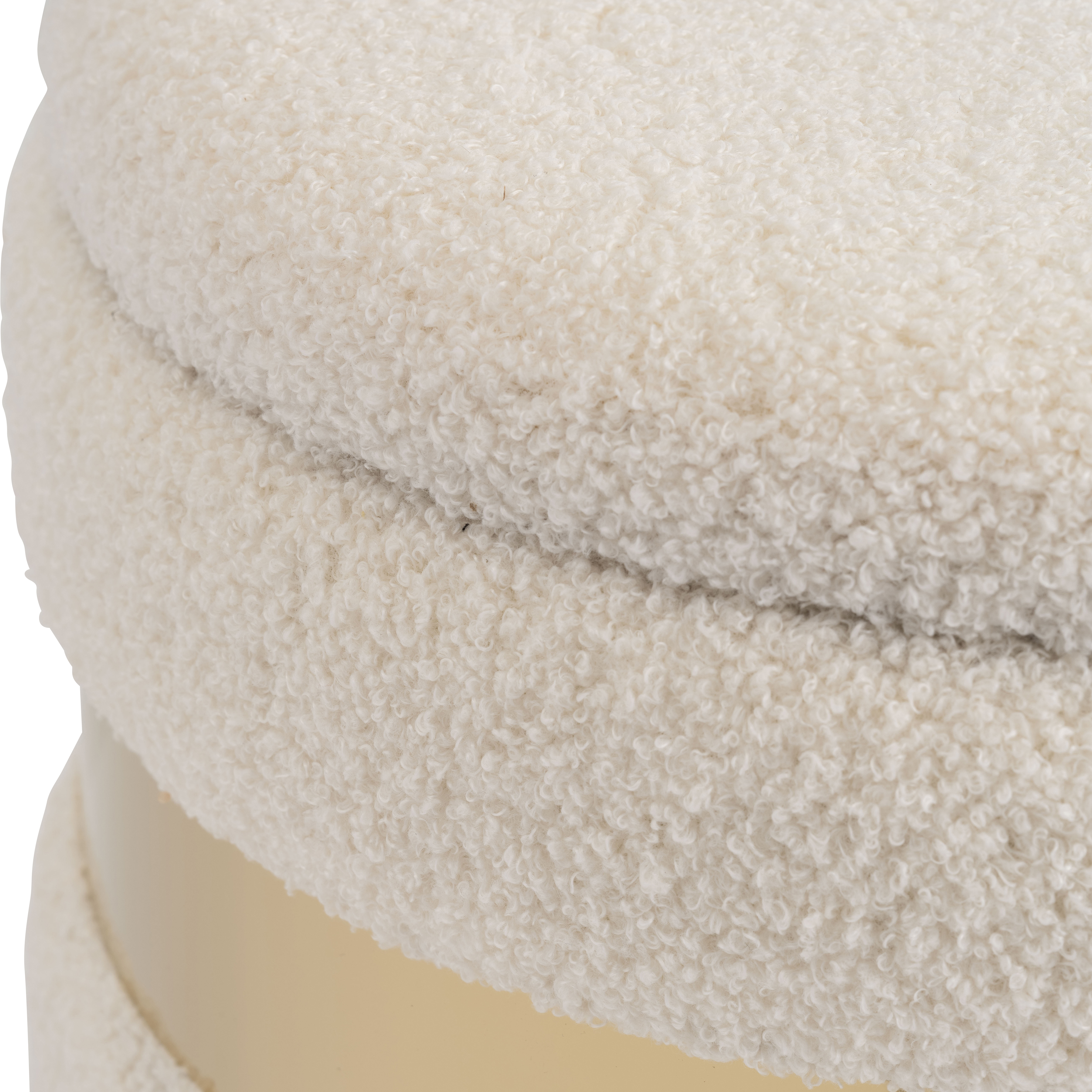 Sagebrook Belted Boucle Storage Ottomans (Set Of 2) - Ivory