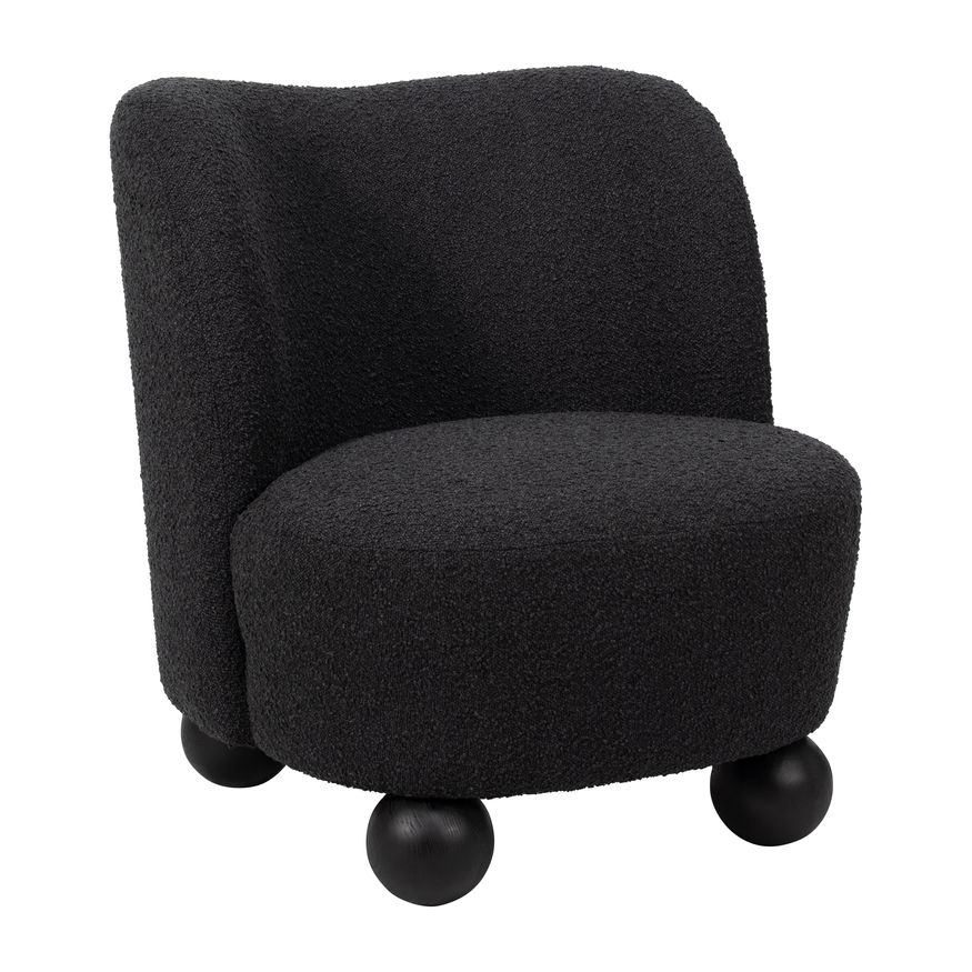 Sagebrook™ Ball-foot Accent Chair - Black