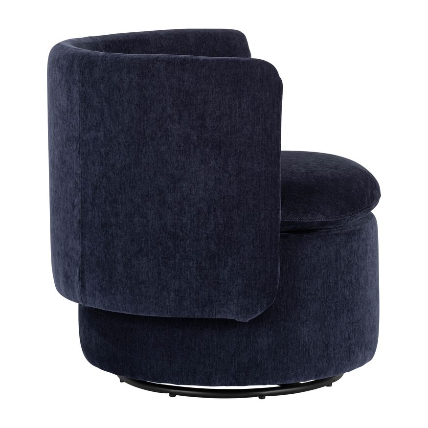 Sagebrook™ Round-Back Swivel Chair - Blue