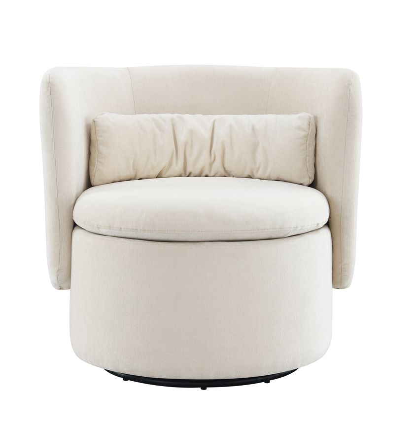 Sagebrook Round-Back Swivel Chair