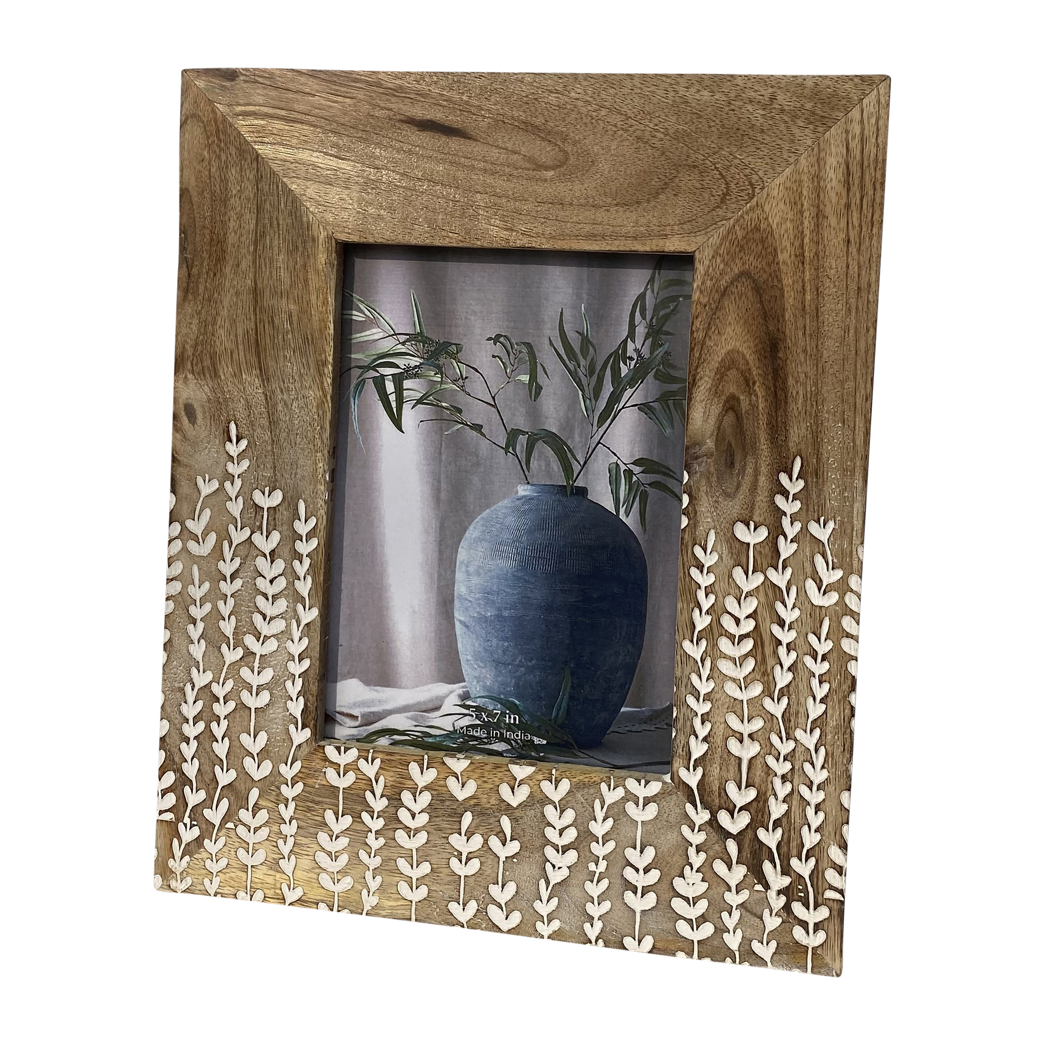 Sagebrook 4"x6" Wood Vines Photo Frame