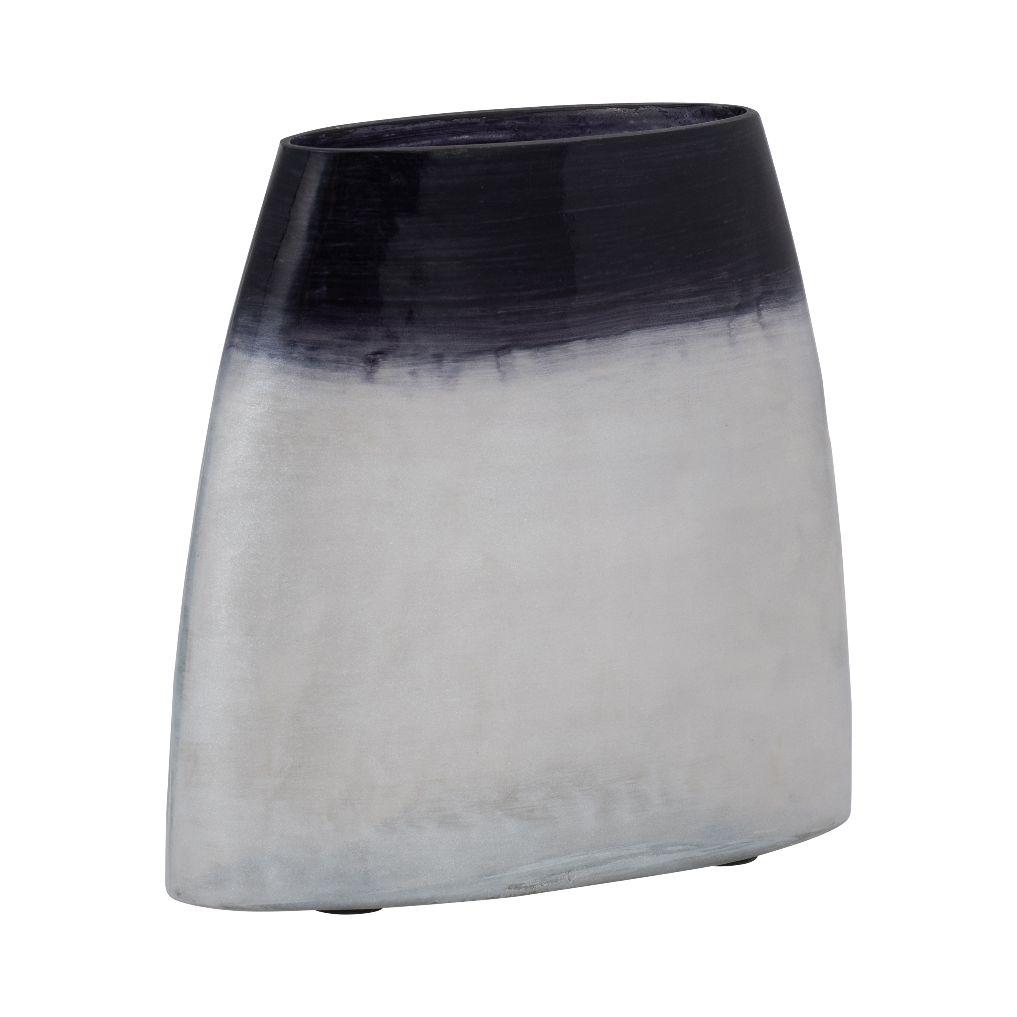 Sagebrook 8" Glass Ombre Vase - Blue/White