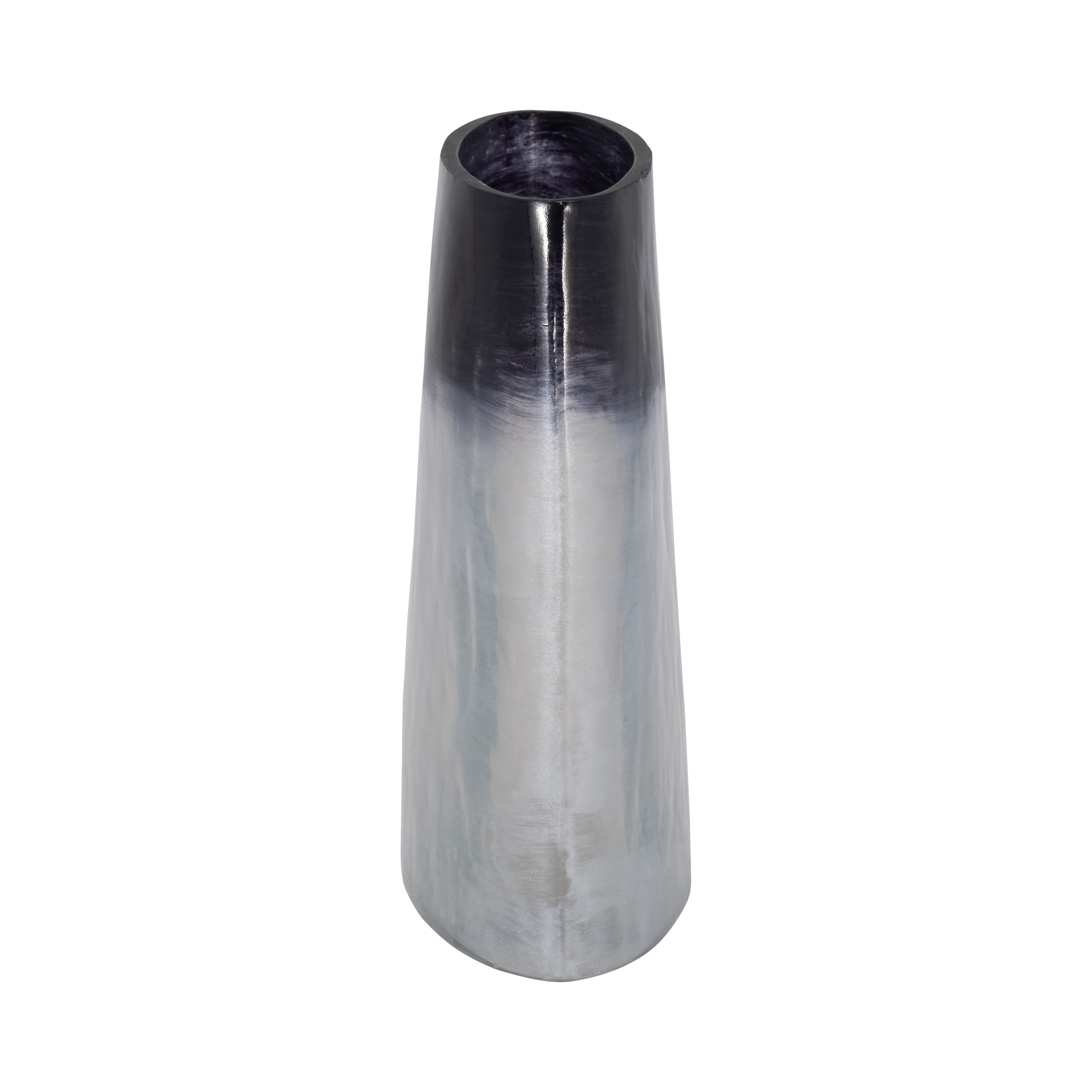 Sagebrook 8" Glass Ombre Vase - Blue/White