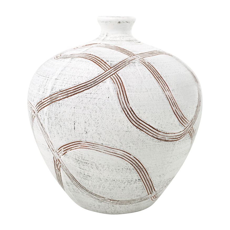 Sagebrook - 7" Ceramic Round Global Vase