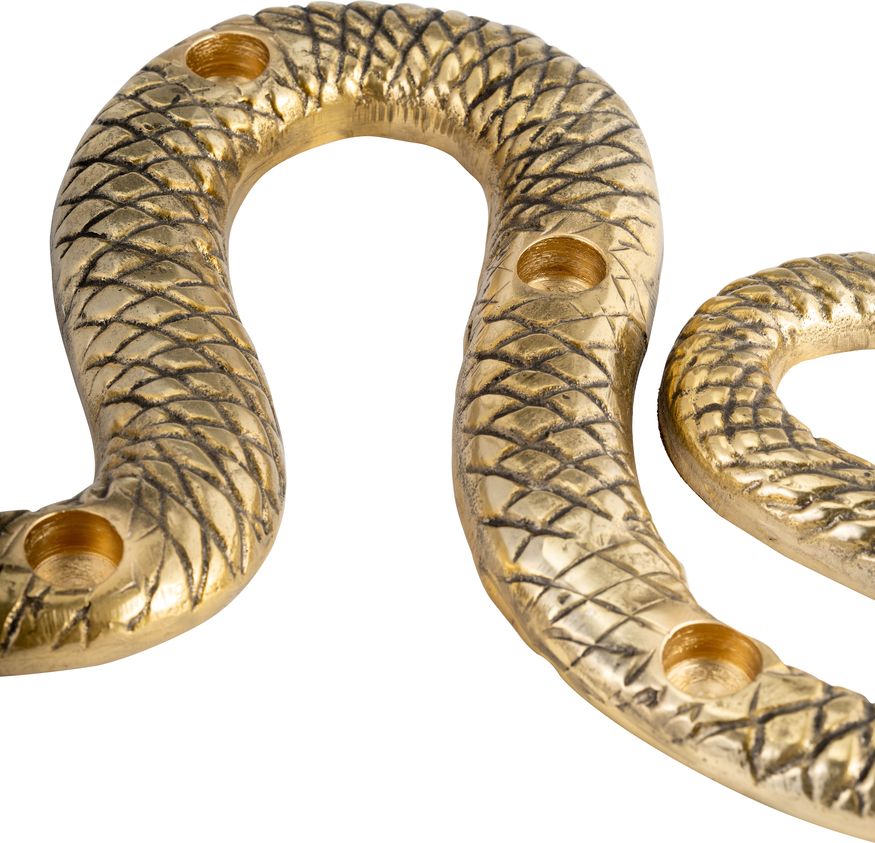 Sagebrook - 22" Metal Snake 4-Taper Candle Holder in Gold