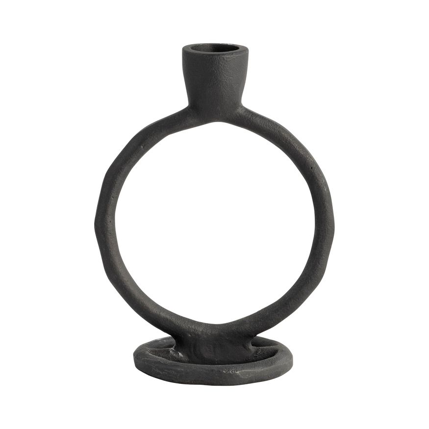 Sagebrook 6" Metal Round Ring Taper Candle Holder