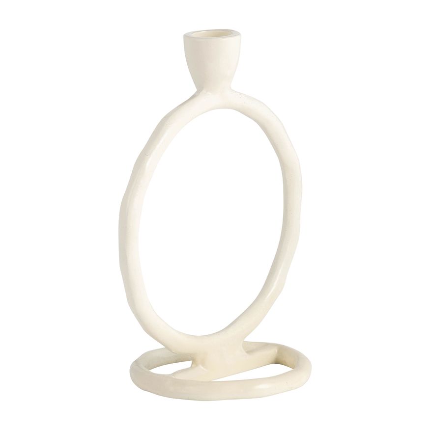 Sagebrook 6" Metal Round Ring Taper Candle Holder