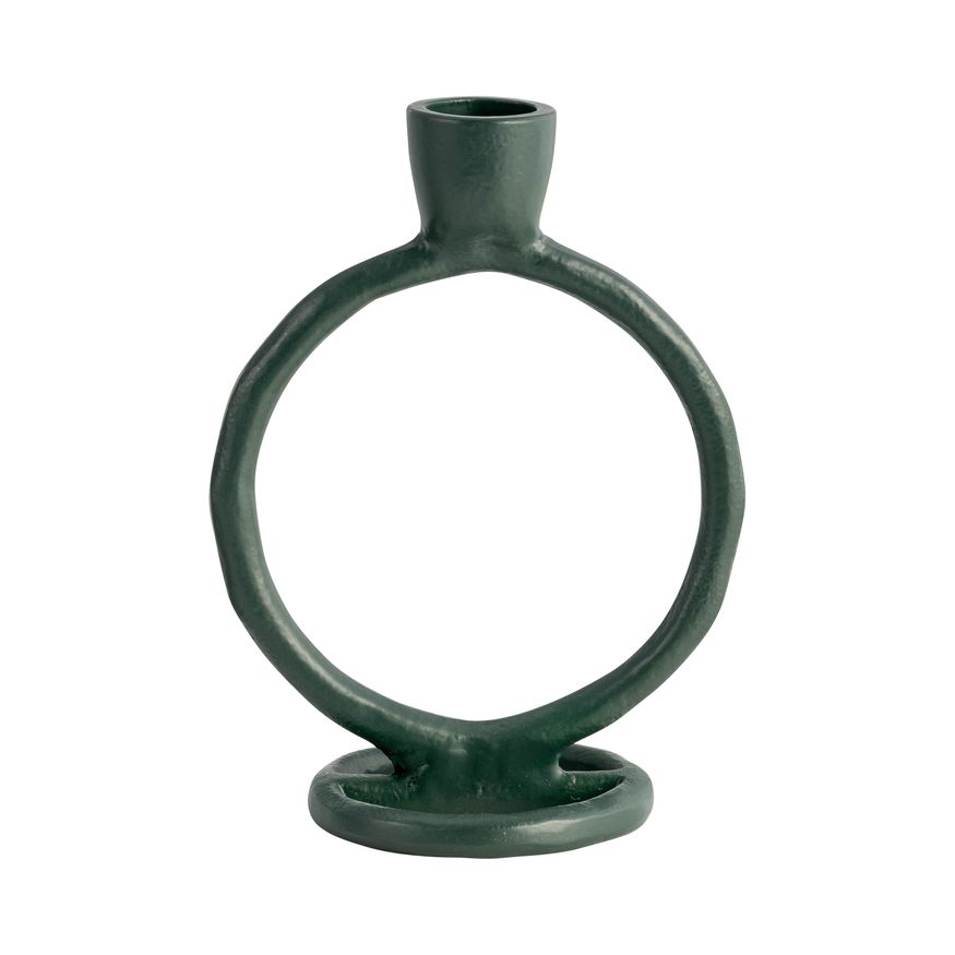 Sagebrook 6" Metal Round Ring Taper Candle Holder