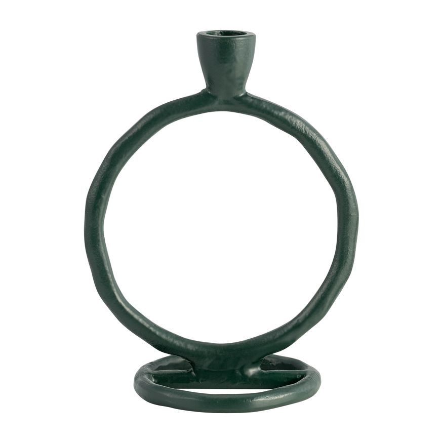 Sagebrook 6" Metal Round Ring Taper Candle Holder