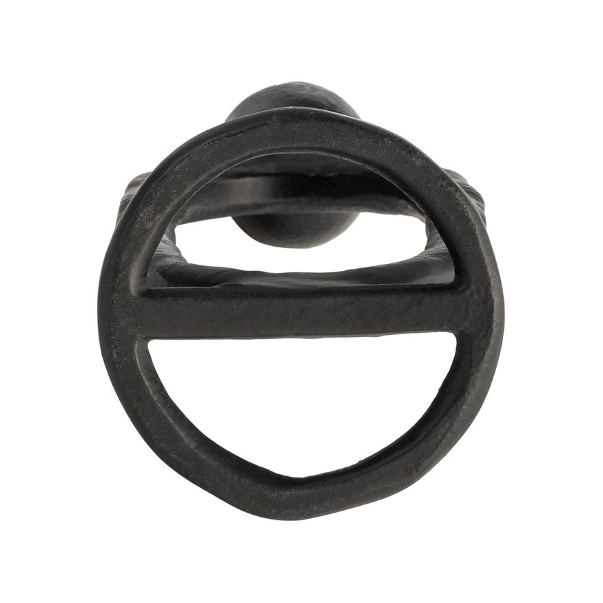 Sagebrook 8" Metal Open Oval Taper Candle Holder - Black