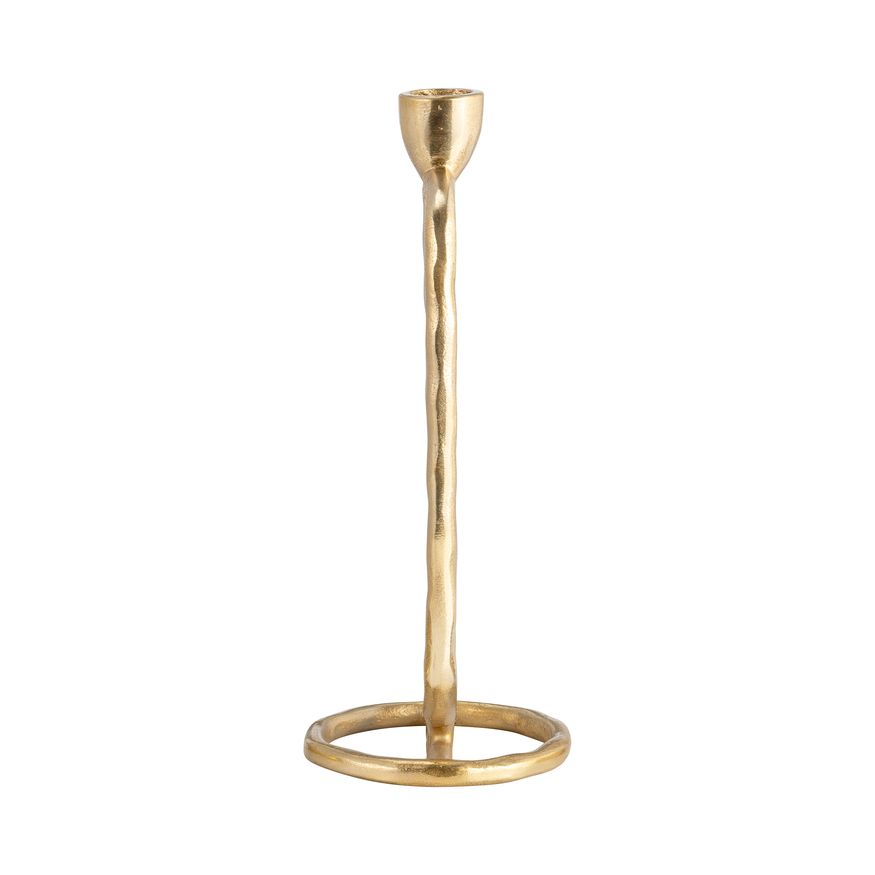 Sagebrook 10" Metal Open Oval Taper Candle Holder - Gold