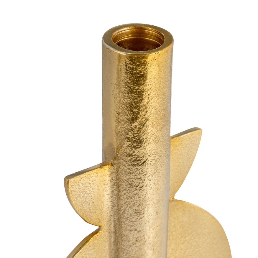 Sagebrook - 9" Metal Nomad Taper Candle Holders (Set of 2) in Gold