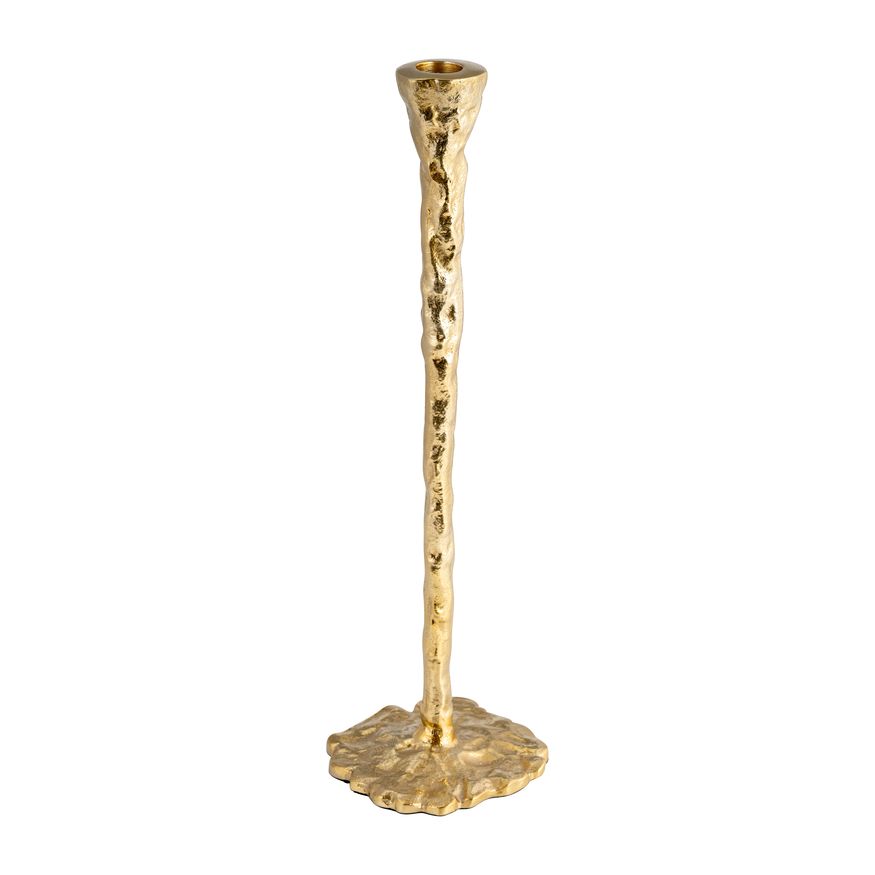 Sagebrook 11" Metal Forged Taper Candle Holder - Gold