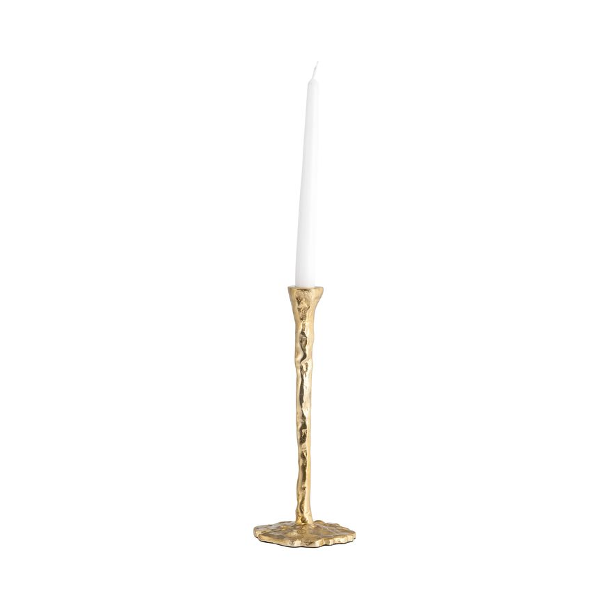 Sagebrook 15" Metal Forged Taper Candle Holder - Gold