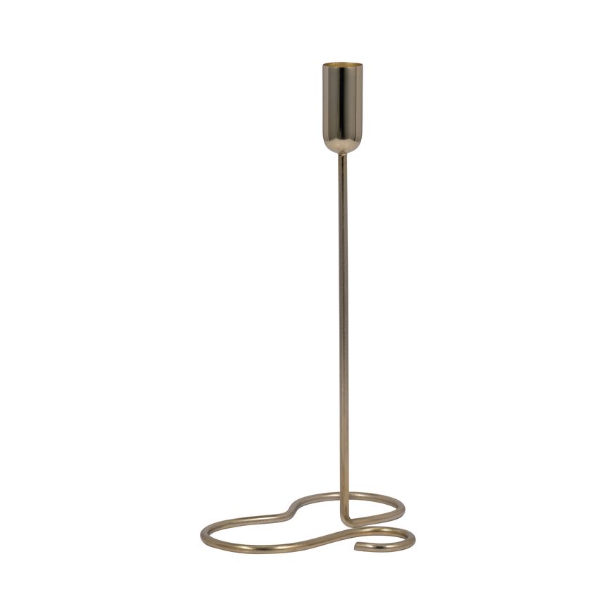 Sagebrook 11" Metal Squiggly Base Taper Candle Holder