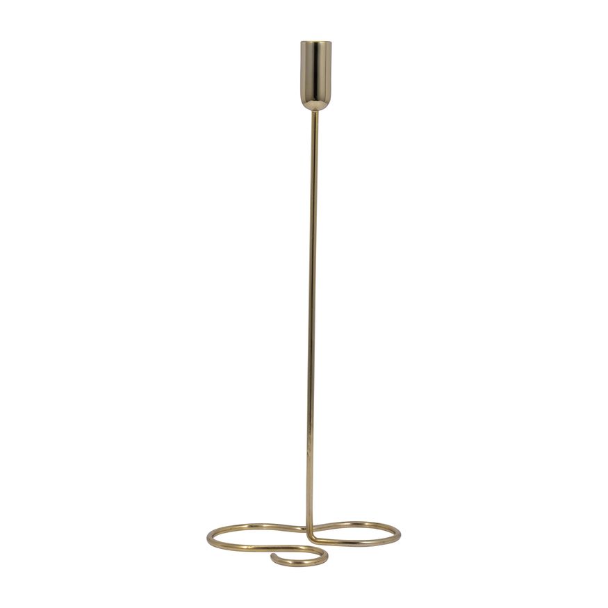 Sagebrook 11" Metal Squiggly Base Taper Candle Holder