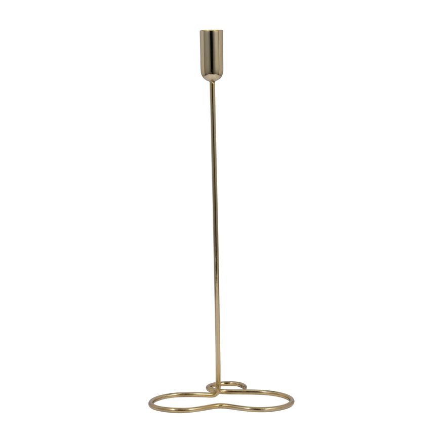 Sagebrook 16" Metal Squiggly Base Taper Candle Holder - Gold