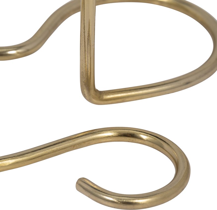 Sagebrook 16" Metal Squiggly Base Taper Candle Holder - Gold