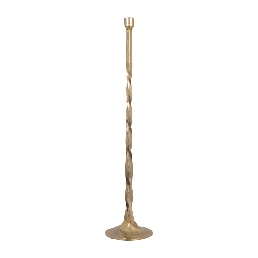 Sagebrook 24" Metal Twisted Floor Taper Candle Holder