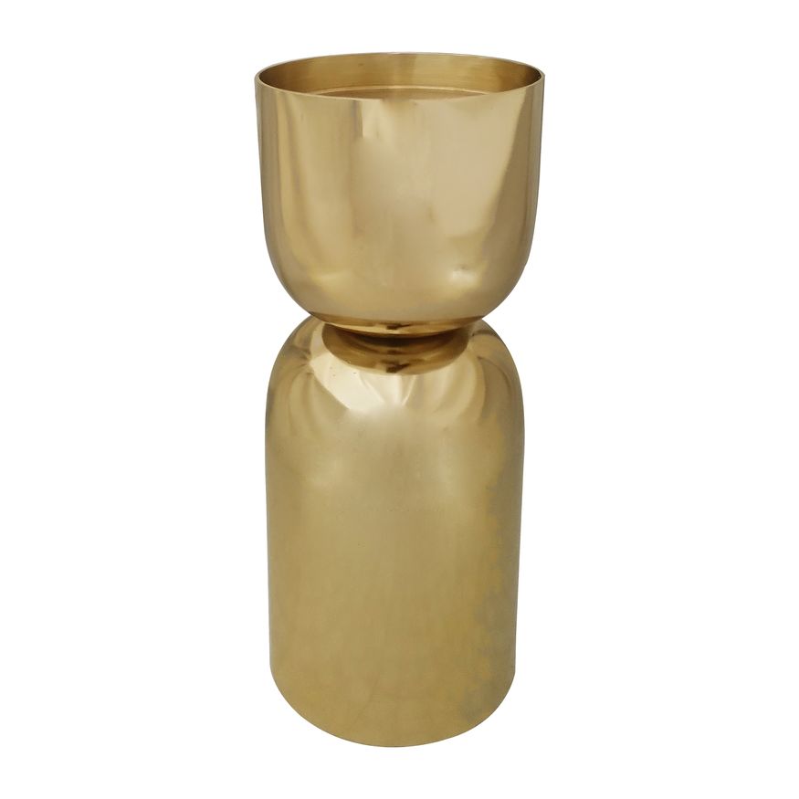 Sagebrook 8" Metal Round Pillar Candle Holder