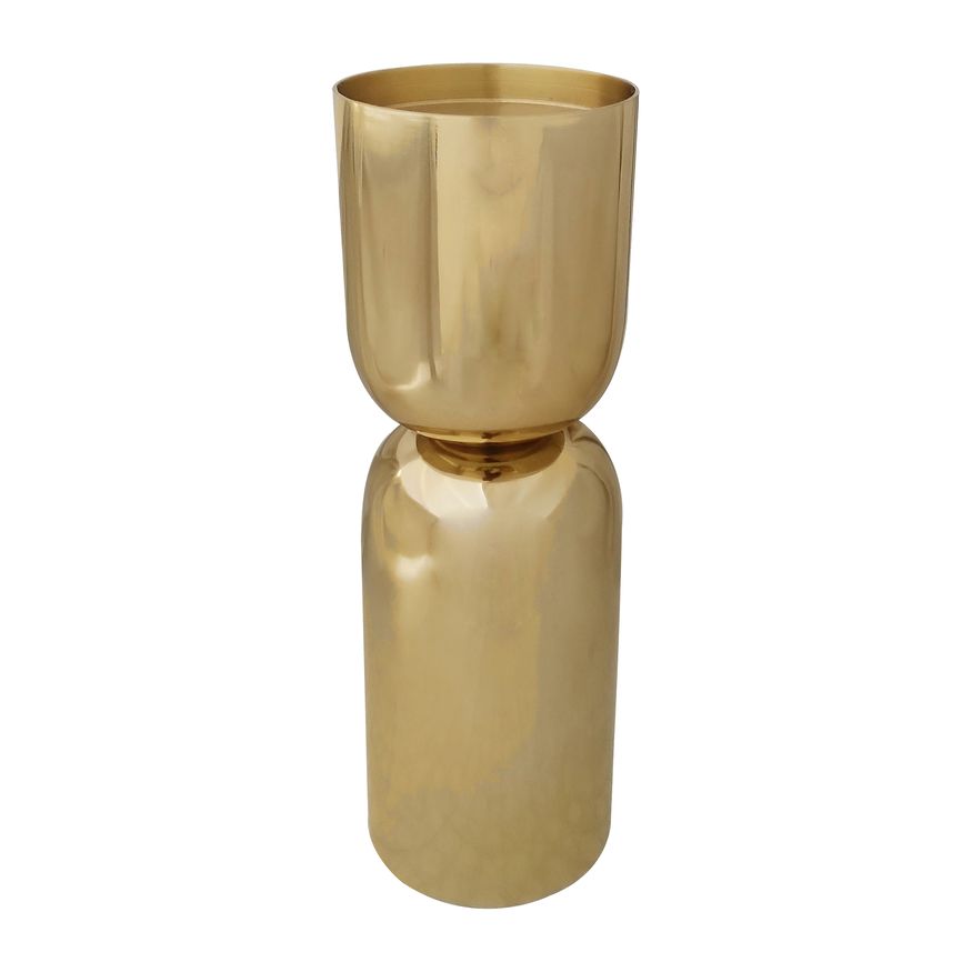 Sagebrook 8" Metal Round Pillar Candle Holder