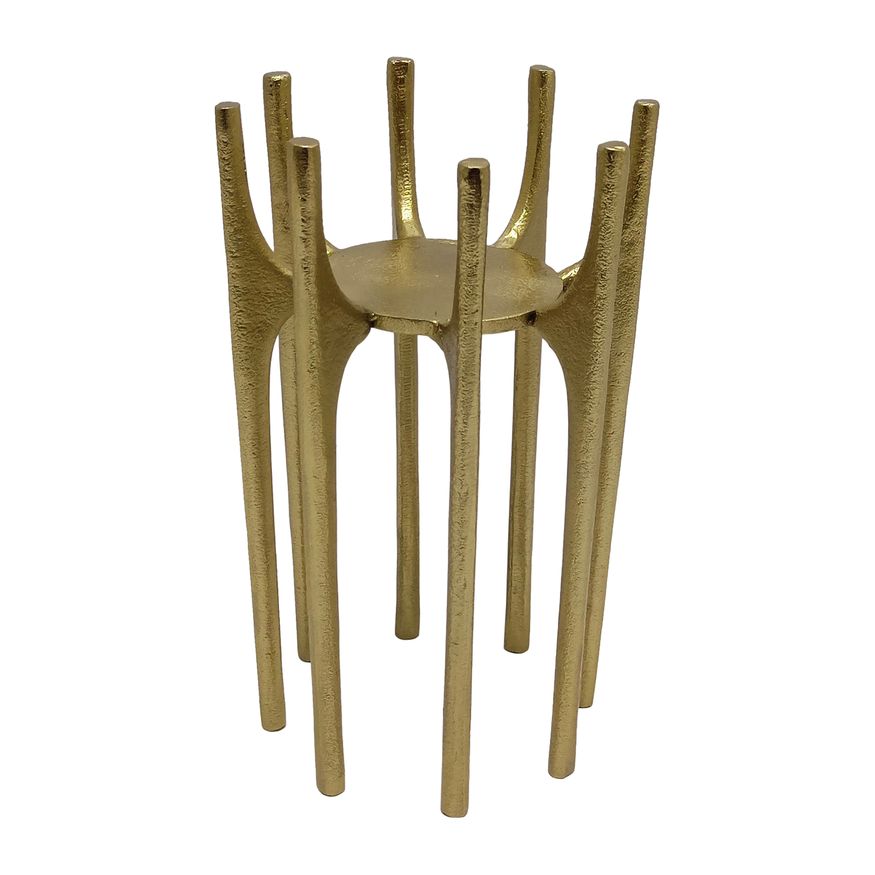 Sagebrook 6" Metal Candle Holder With Spike Legs