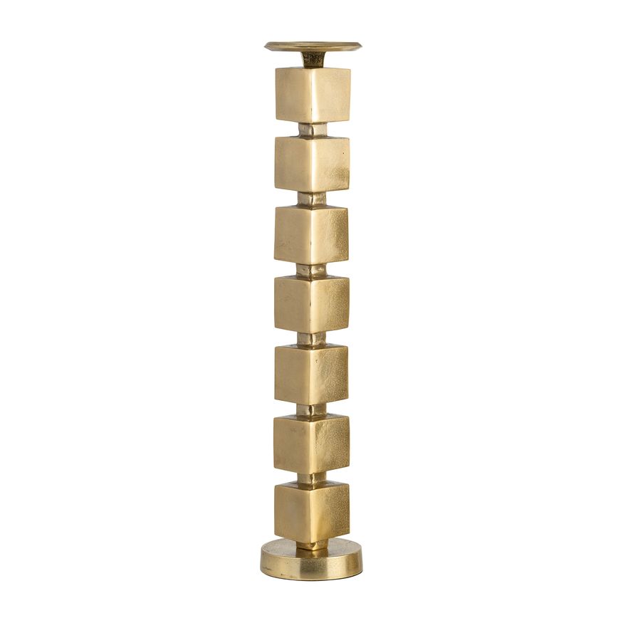 Sagebrook 24" Metal Stacked Cubes Candle Holder - Gold