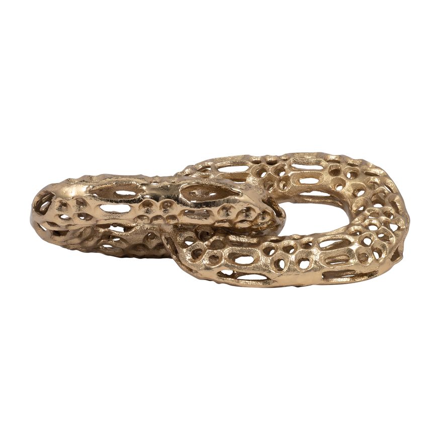 Sagebrook - 12" Metal 2-Linked Chains in Gold