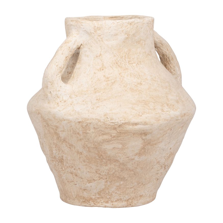 Sagebrook 14" Paper Mache Vase With Handles