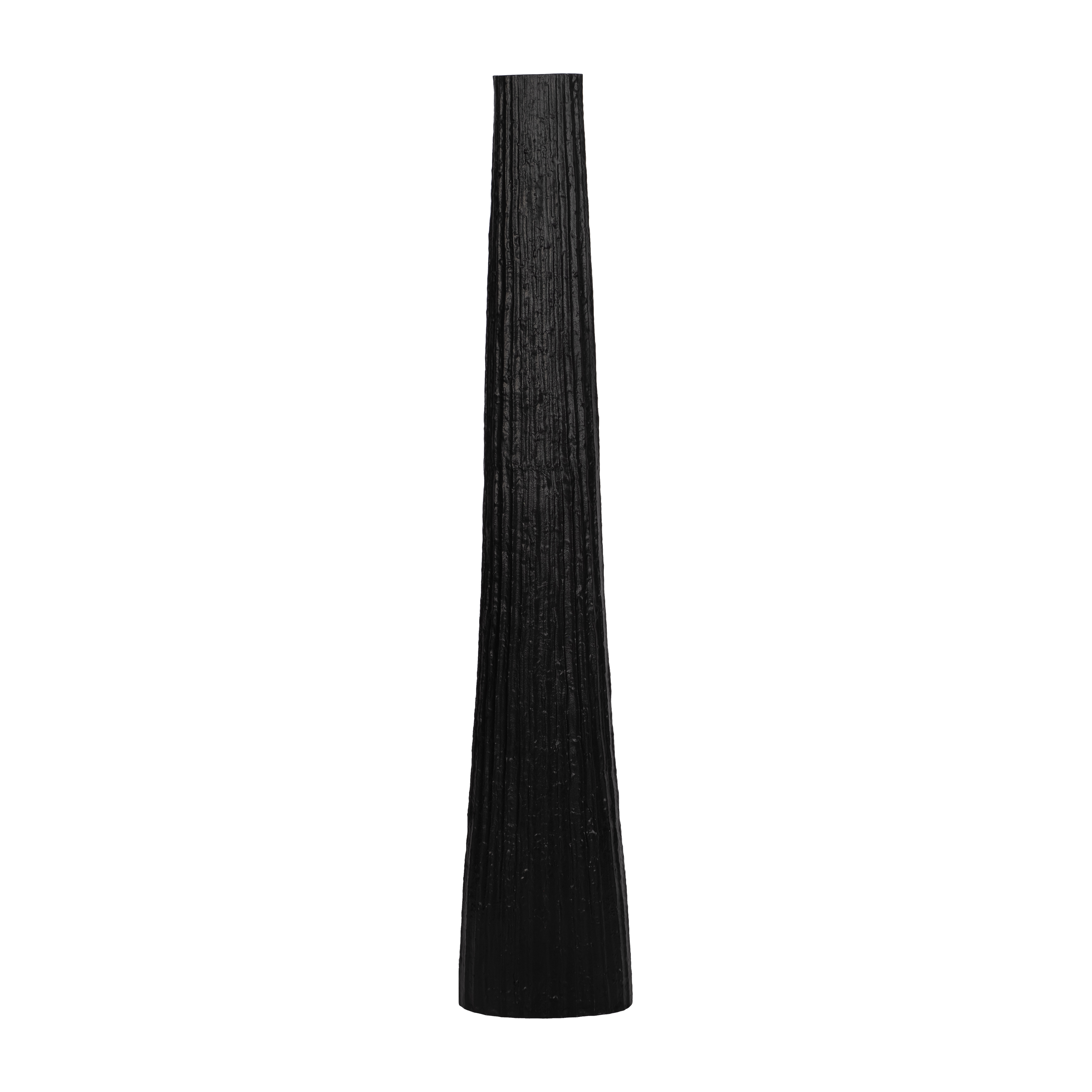 Sagebrook 35" Metal Ribbed Floor Vase