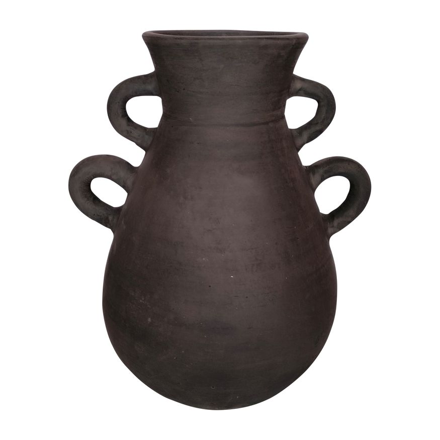 Sagebrook 12" Terracotta Vase With 4 Handles