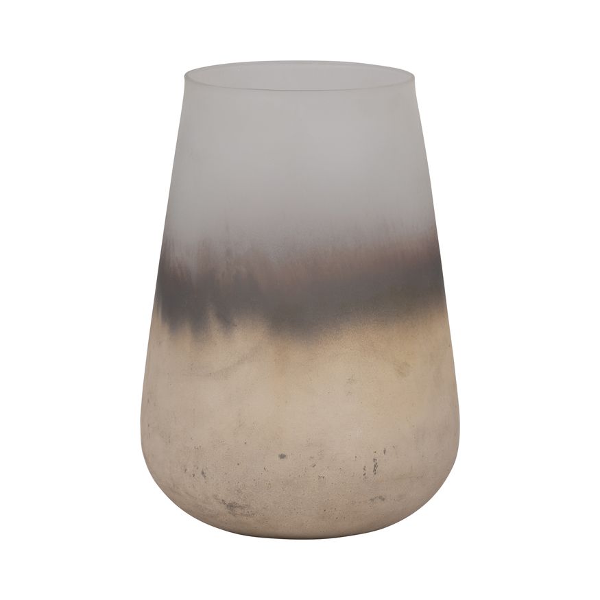 Sagebrook 9" Glass Antiqued Finish Vase