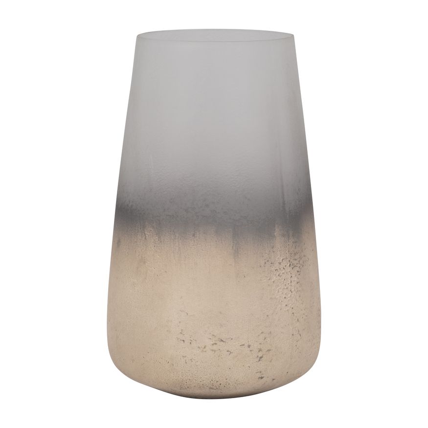 Sagebrook 9" Glass Antiqued Finish Vase