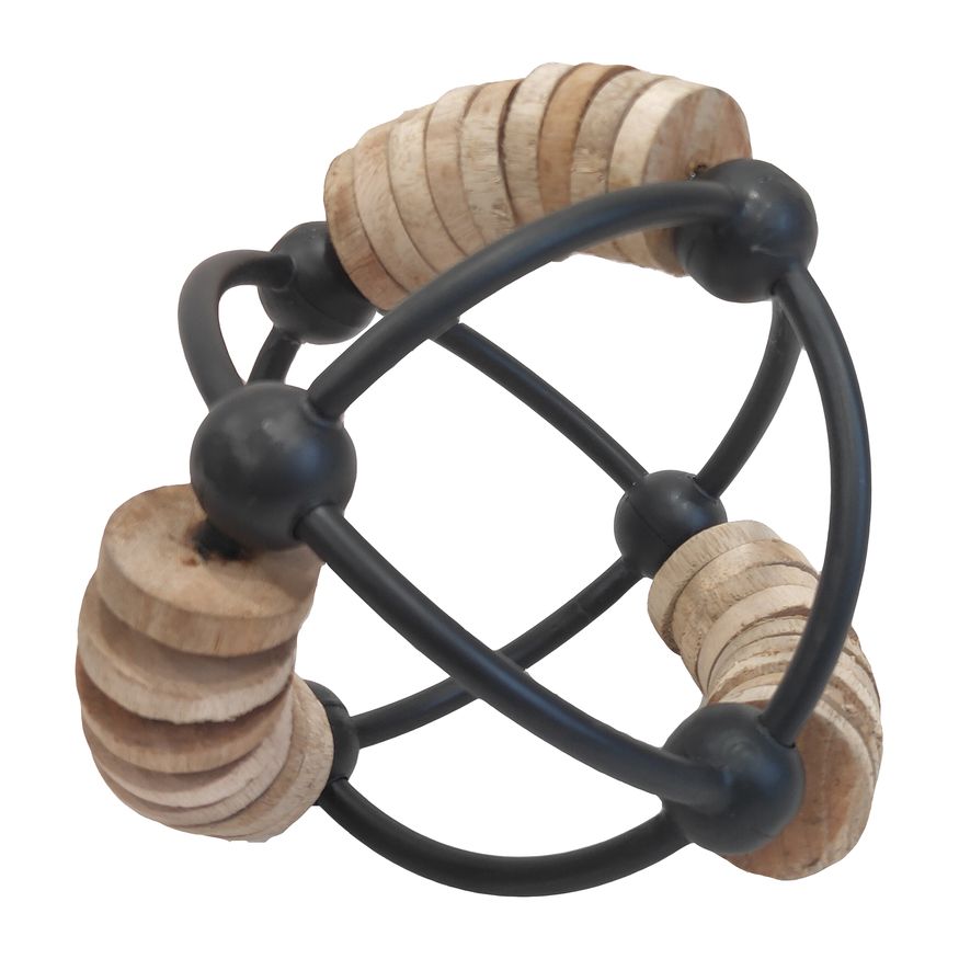 Sagebrook 9" Metal Abacus Orb