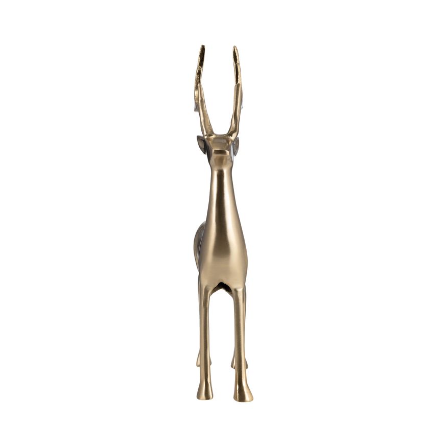 Sagebrook 14" Metal Standing Reindeer - Gold