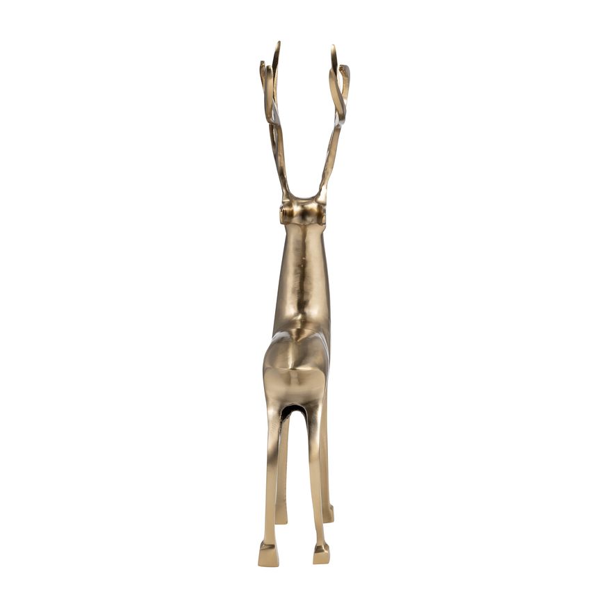 Sagebrook 18" Metal Standing Reindeer - Gold