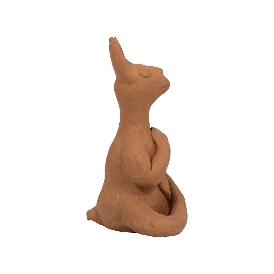 Sagebrook 7" Terracotta Namaste Yoga Bunny - Natural