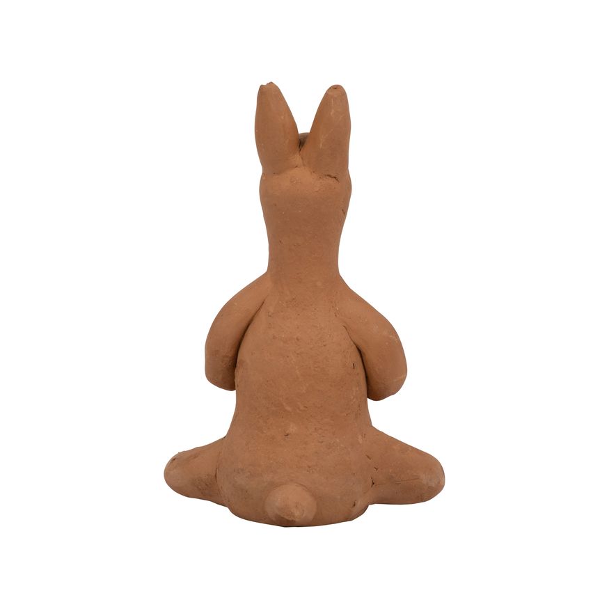 Sagebrook 7" Terracotta Namaste Yoga Bunny - Natural