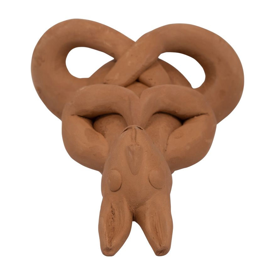 Sagebrook 7" Terracotta Namaste Yoga Bunny - Natural